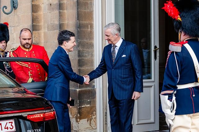 Nicușor Dan a fost primit, la Bruxelles, de Regele Belgiei. Ce au discutat cei doi