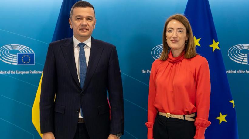 Grindeanu s-a plâns de Coaliție la Bruxelles, în fața Robertei Metsola, și a acuzat o „apropiere” între PNL și AUR