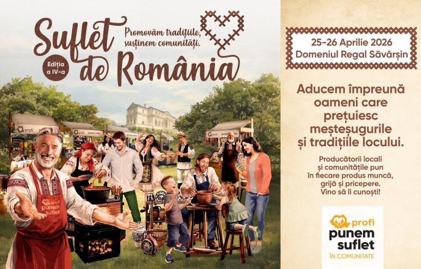 Cea mai amplă ediție de până acum a festivalului Suflet de România, pe Domeniul Regal Săvârșin, pe 25 și 26 aprilie