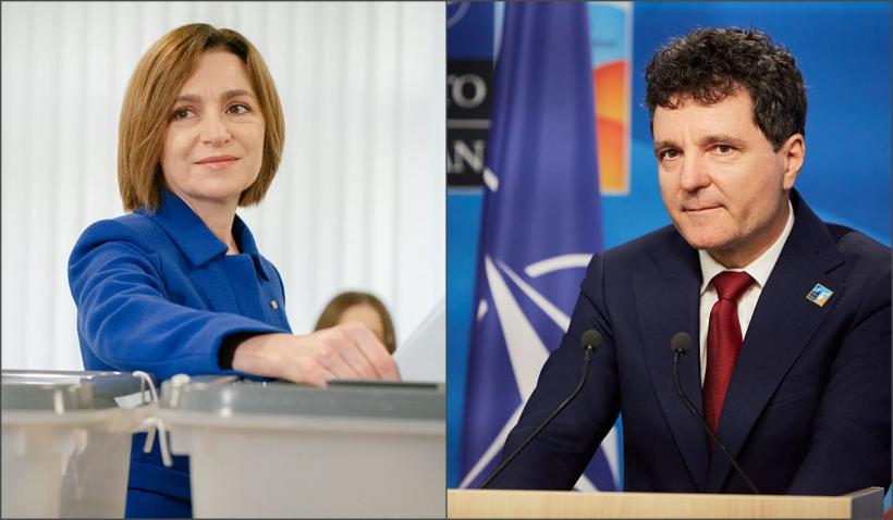 Maia Sandu: Reunificarea cu România ar permite integrarea mai rapidă a Moldovei în UE. Nicușor Dan: Dacă există majoritate, suntem gata