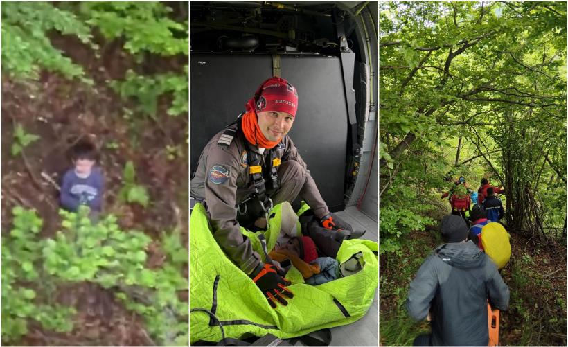 „Vreau la mami” și o bucată de ciocolată: Povestea salvării lui Alexandru, băiețelul care a supraviețuit două nopți singur în pădure
