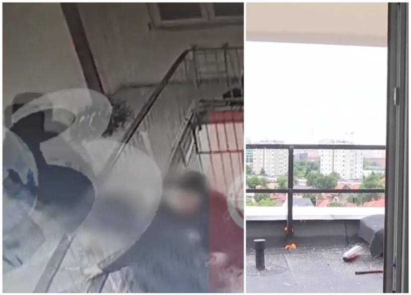 Anchetă în București după ce o fată de 16 ani a căzut de pe un bloc în reabilitare. Camerele de supraveghere au surprins tragedia