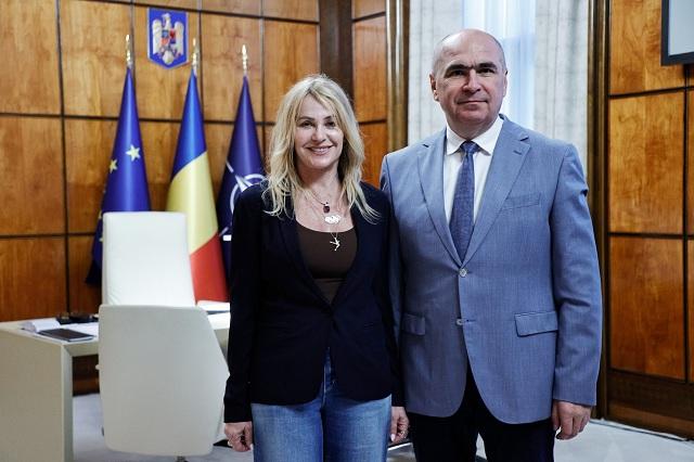 Bolojan şi Nadia Comăneci au discutat despre organizarea Galei "50 de ani de la prima notă de 10.00", din 29 mai. Mesajul premierului