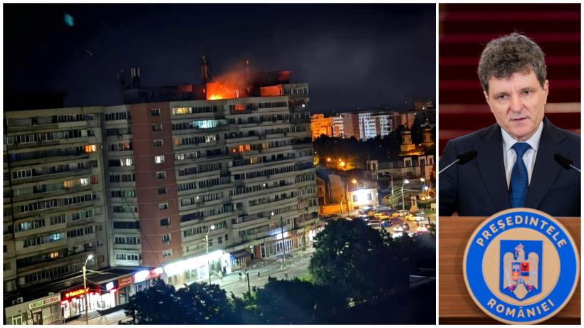 Nicușor Dan a explicat traiectoria dronei care a lovit blocul din Galați: „A fost lovită probabil deasupra orașului Reni și deviată”