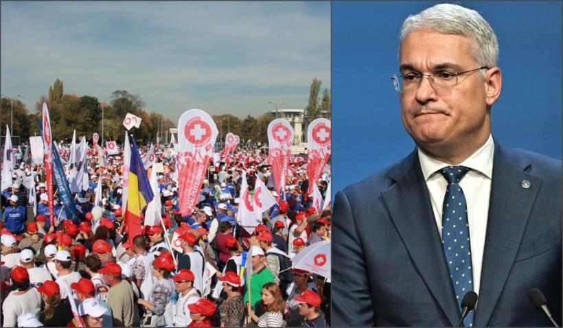 Pîslaru le răspunde celor care au ieșit în stradă din cauza legii salarizării: „Nu poți să promiți creșteri mari și simultane“