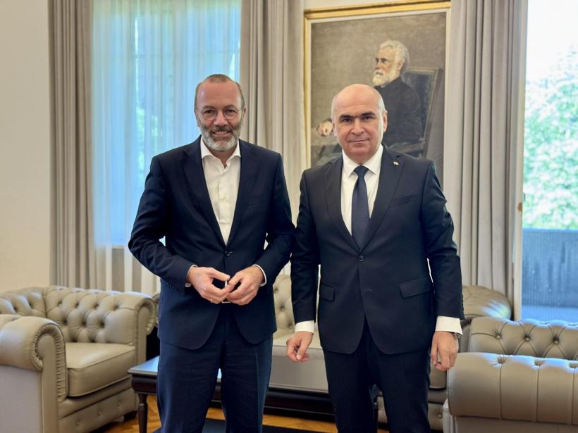 Preşedintele PPE, Manfred Weber, a venit la Bucureşti ca să discute cu Bolojan. Premierul: PNL trebuie să își păstreze direcția clară