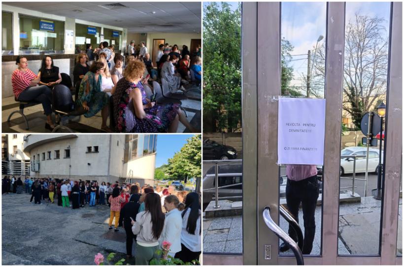 Cel mai mare protest din Finanțe. Blocaje în trezorerii, ANAF și vămi. "Când îți iau 2.000 de lei din salariu, nu mai ai ce pierde"