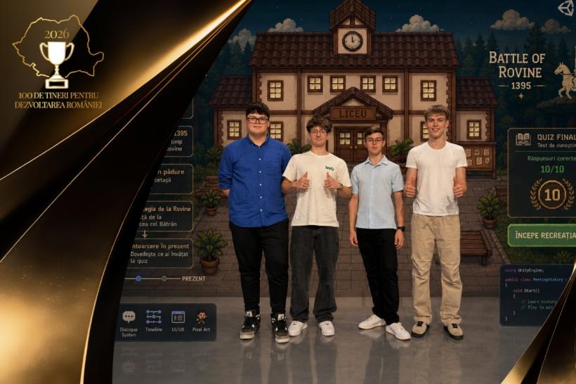 Patru liceeni au transformat Bătălia de la Rovine într-un joc educativ. Intră în campania „100 de tineri pentru dezvoltarea României”