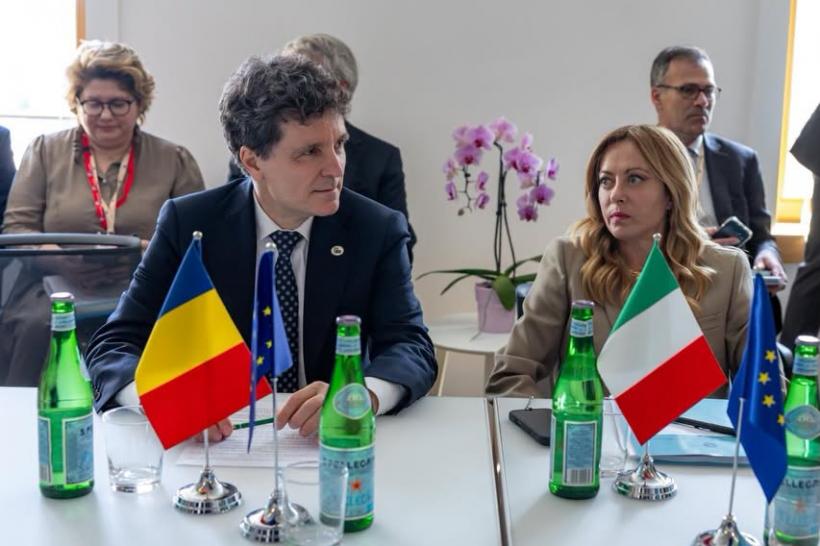 Nicușor Dan și Georgia Meloni, la reuniunea grupului “Prietenii Coeziunii”: “Vom continua să pledǎm pentru un buget al UE ambițios”