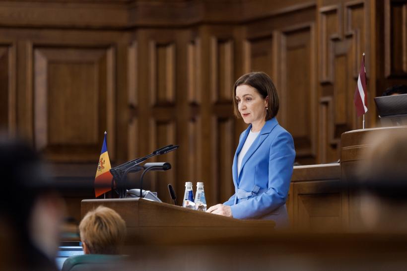 Maia Sandu acuză Moscova că nu a respectat niciodată suveranitatea Republicii Moldova: „Doar în UE ne vom putea simți în siguranță”