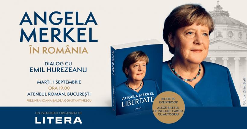 Angela Merkel vine în România. Fostul cancelar al Germaniei își va prezenta cartea, la Ateneul Român, în dialog cu Emil Hurezeanu