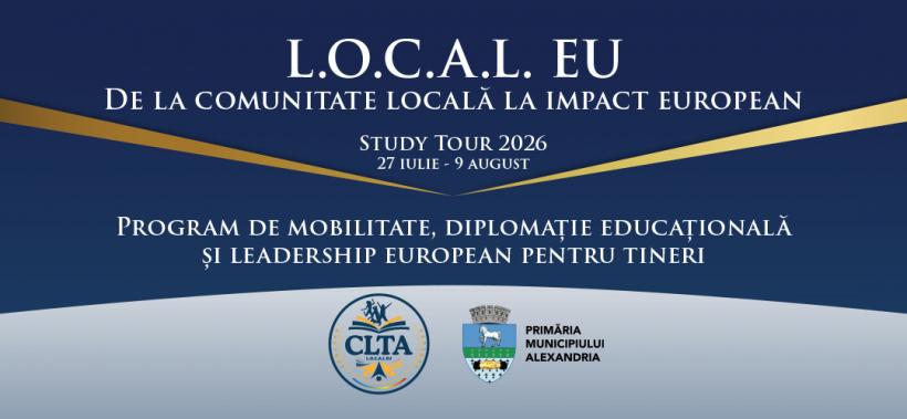 16 tineri din CLT Alexandria, în programul european L.O.C.A.L. EU – Study Tour 2026