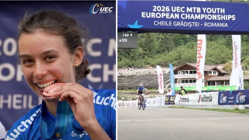 Diana Faur a câştigat medalia de bronz la Campionatele Europene de mountain bike, organizate la Cheile Grădiștei