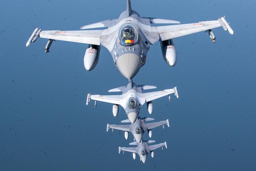 Prima dronă doborâtă deasupra României. Nicușor Dan: A fost doborâtă de un pilot de F-16. Surse: Drona zburase până în Buzău