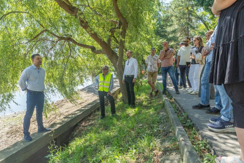 Ciprian Ciucu a anunțat ce se va schimba mai exact în Parcul Herăstrău. Regenerarea a început cu malurile lacului 