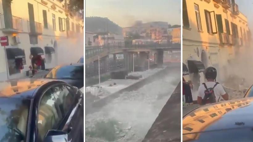 Cutremur puternic în apropiere de Napoli: Patru răniţi, clădiri avariate şi blackout