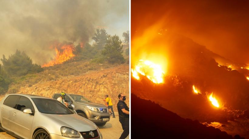 Grecia se confruntă cu noi incendii. Locuitorii dintr-o suburbie a oraşului Atena au fost evacuaţi
