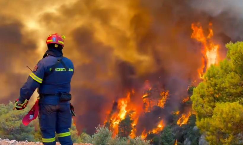 Incendiul uriaș de lângă Atena ar fi fost provocat de eoliene. Tot de la ele ar fi pornit încă un foc, la scurt timp după inaugurare