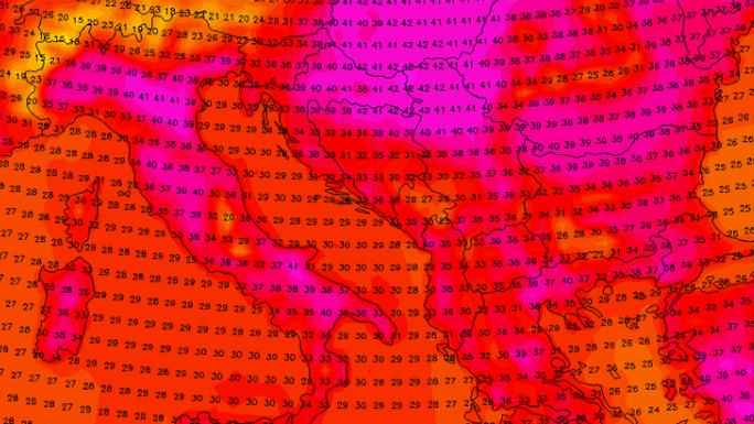 HĂRȚI. Cum se mută "cupola de căldură" spre România. Urmează cea mai fierbinte zi. Vor fi până la 43 de grade în Europa de Est