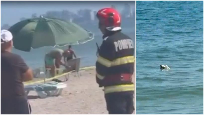 Panică pe plaja din Mamaia: Bucăți dintr-o posibilă dronă au fost găsite în mare. Turiștii au fost scoși din apă