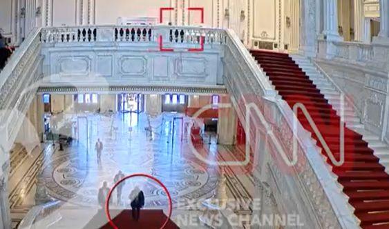 Imagini de pe camerele de supraveghere de la întâlnirea secretă dintre Ilie Bolojan si președinta CCR, Simina Tănăsescu
