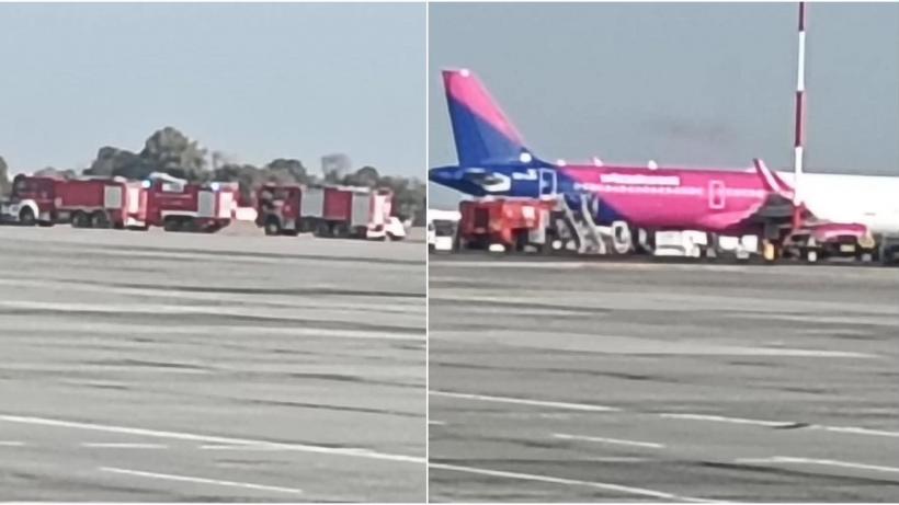 Alertă pe Aeroportul Otopeni. Un avion Wizz Air a aterizat de urgență, la câteva minute după decolare. ISU a fost mobilizat
