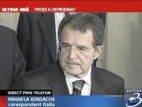 Italia în criză. Romano Prodi a demisionat