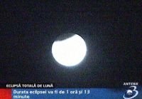 Eclipsă totală de Lună - Sâmbătă noapte
