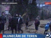 Alunecări masive de teren în Borşa

 