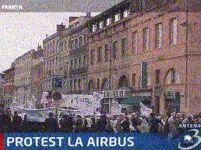 Mii de muncitori de la Airbus, în stradă