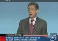 Sarkozy este acuzat că i-a cerut scuze lui Bush
