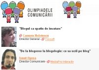 Blogul = CV la Olimpiadele Comunicării
