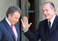 Blair s-a întâlnit cu Chirac şi Sarkozy