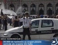 Haos în Italia. Taximetriştii au făcut grevă