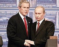 Putin în vizită oficială la Bush