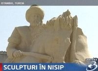 Festival de sculpturi în nisip la Istanbul (video)
