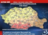 Avertizare de caniculă cod roşu în 5 judeţe şi Bucureşti