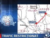Circulaţie blocată pe DN 65 între Piteşti şi Slatina