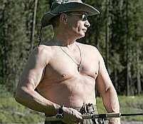 Ruşii se mândresc cu trupul lucrat al lui Putin <font color=red>(GALERIE FOTO)</font>