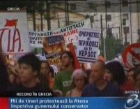 Grecia. Proteste în centrul Atenei din cauza incendiilor <font color=red>(VIDEO)</font>
