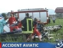 Doi morţi într-un accident aviatic la Braşov <font color=red>(VIDEO)</font>