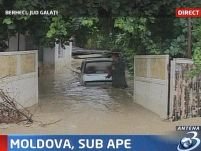 Moldova sub ape. Autorităţile vor sparge digurile în Galaţi  <font color=red>(VIDEO)</font>