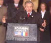Cioroianu: Bush vrea să vină în România, dar i-am zis că nu-i garantez un curcubeu