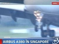 Primul avion Airbus 380 a ajuns în Singapore