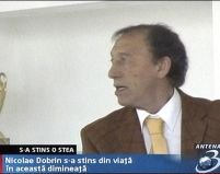 Fotbalistul Nicolae Dobrin s-a stins din viaţă