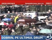 Dobrin a fost înmormântat la Cimitirul Militar din Piteşti
