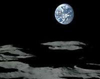 Pământul văzut de pe Lună, din sonda spaţială Kaguya 