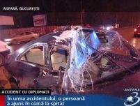O maşină a ambasadei Belgiei a fost implicată într-un accident