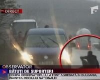 Jurnalişti atacaţi de suporterii dinamovişti în Bulgaria <font color=red>(VIDEO)</font>