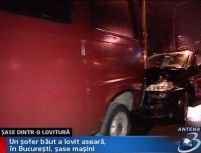 Isprava unui şofer turmentat: a lovit şase maşini în căteva minute